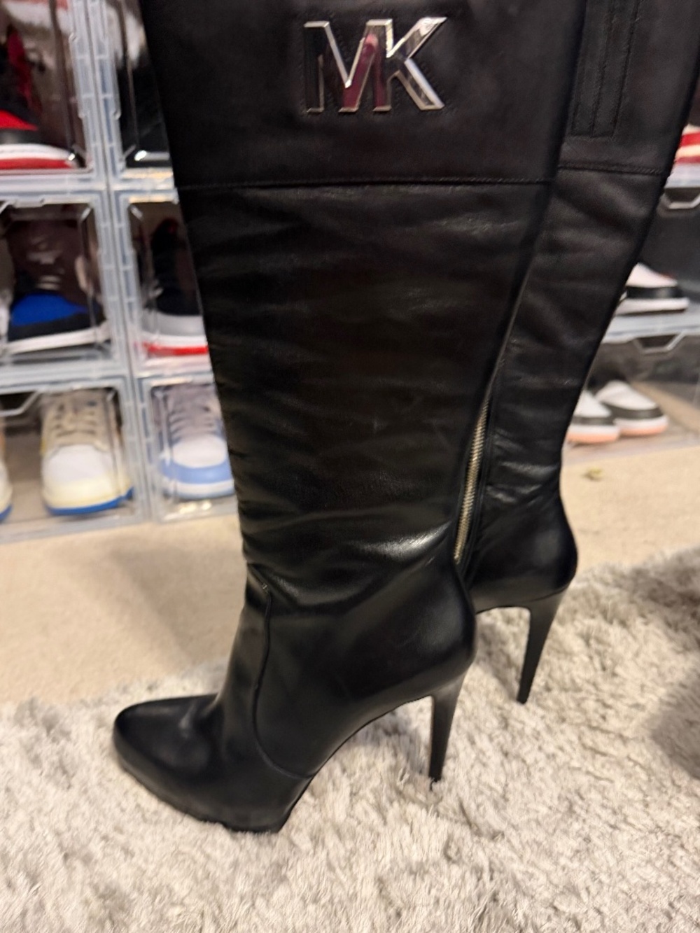 Michael Kors Platform Knee Boots Size 9M
